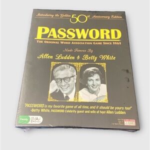 Password TV Show Board  Game Betty White 50th Anniversary New Sealed
